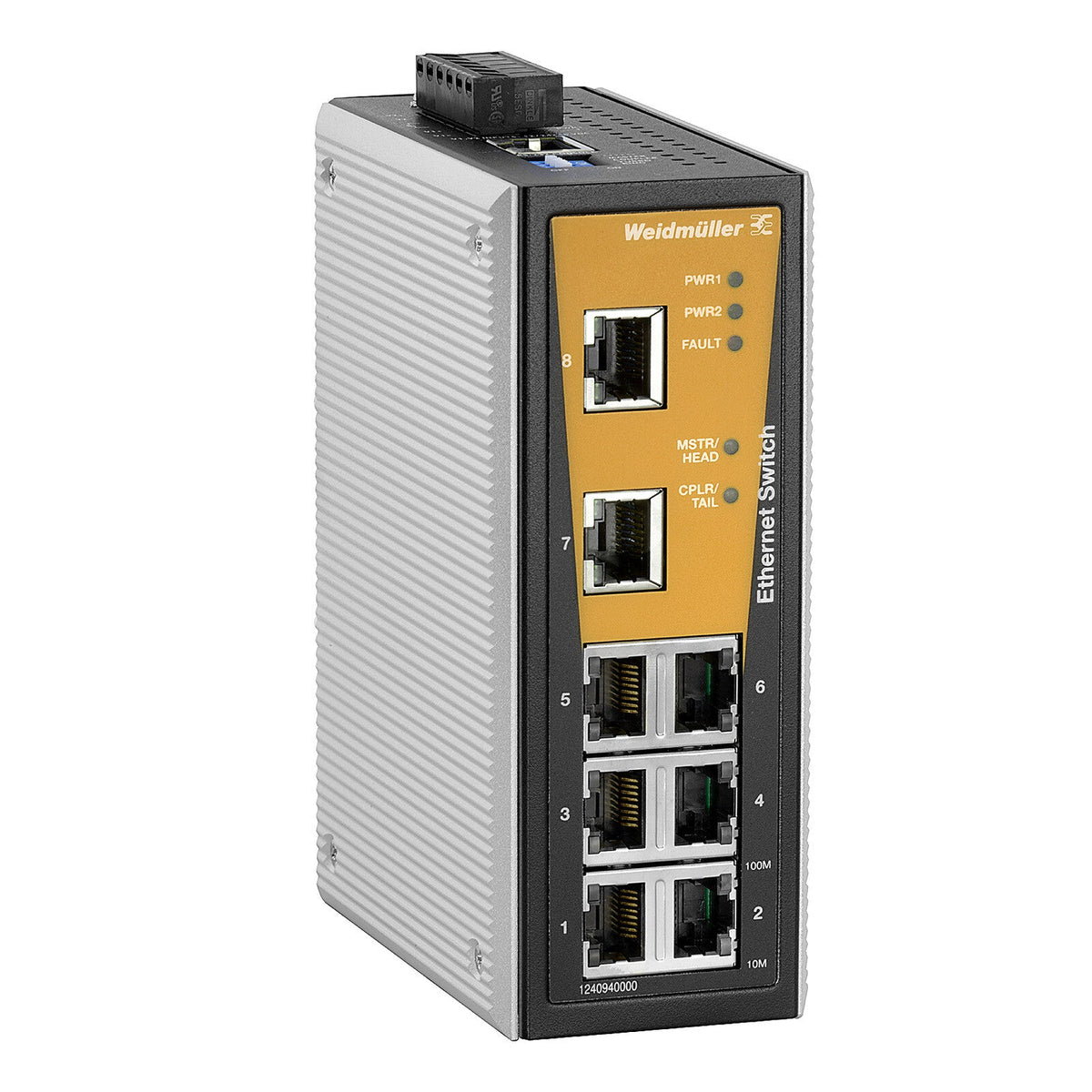 1240940000 - IE-SW-VL08MT-8TX - Switch gestionable 8 RJ45 con anillo redundante - WEIDMULLER