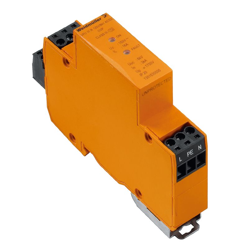 1351630000 - VPU III R 120V/6KV AC/DC - Protector de sobretensión tipo 3 120 V - WEIDMULLER