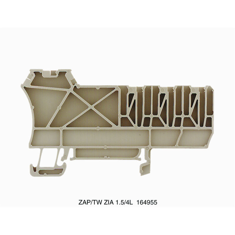 1649550000 - ZAP/TW ZIA1.5/4L - Placa separadora para bornes serie Z - WEIDMULLER