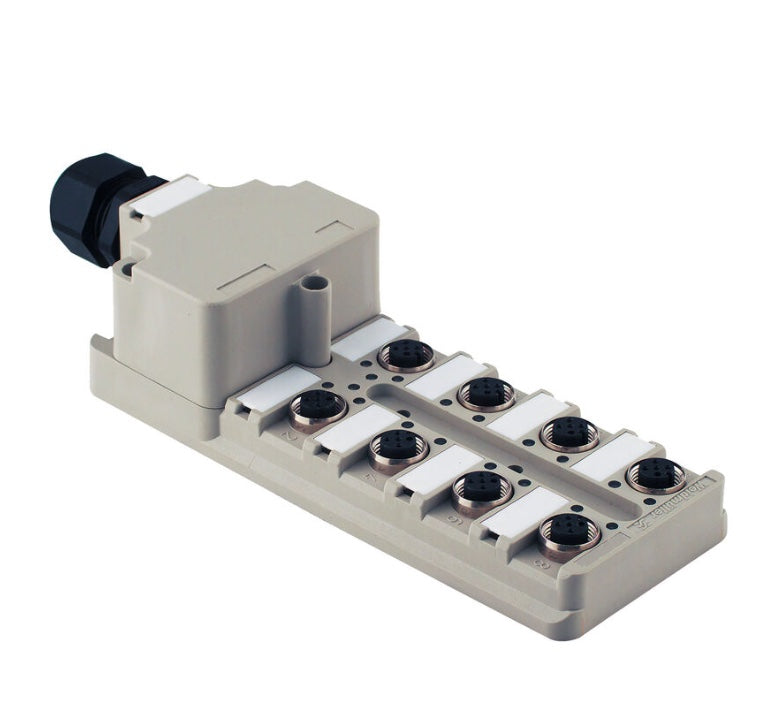 1701250000 - SAI-8-M 5P M12 - Distribuidor 8 tomas M12 5 polos - WEIDMULLER