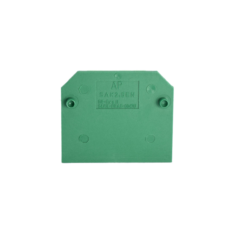AP PA SAK 2.5 EN VERDE (C902656.6100) - Tapa final verde para bornes SAK 2,5 - WEIDMULLER