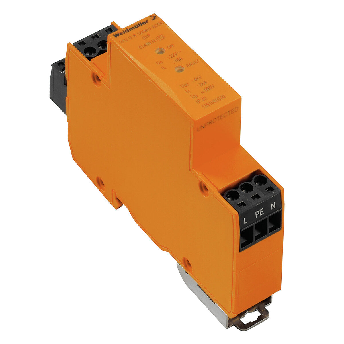 1351580000 - VPU III R 24V/4KV AC/DC - Protector de sobretensión tipo 3 24 V - WEIDMULLER