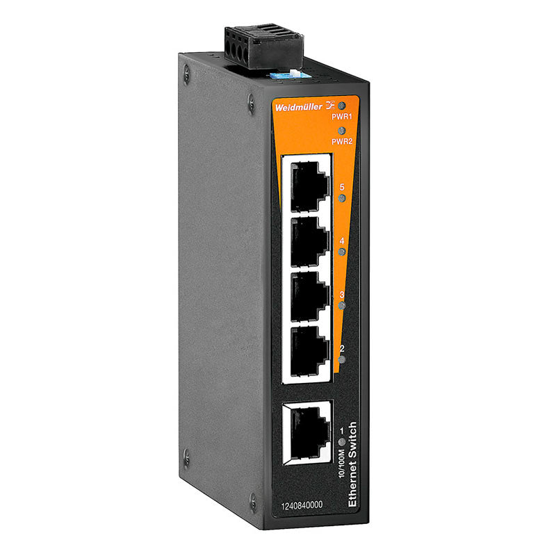 1240840000 - IE-SW-BL05-5TX - Switch no gestionable 5 puertos RJ45 - WEIDMULLER