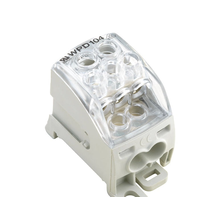 1562000000 - WPD 104 1X25+1X16/2X16+3X10 GY - Distribuidor de potencia 25 mm² 164 A - WEIDMULLER