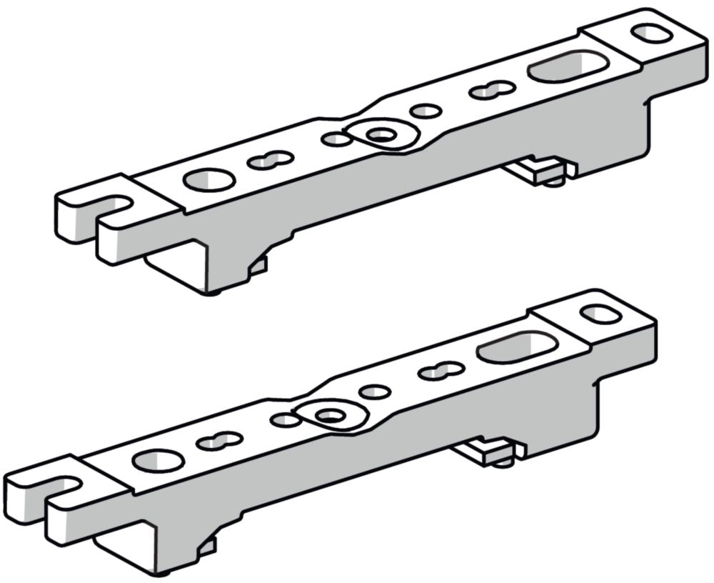 222826 - Riel de montaje para luminaria Stahl 6001, 1 par - STAHL