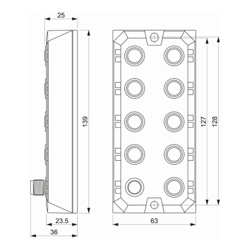 500A-PIOIC-A0AD00E - Extensión IO-LINK