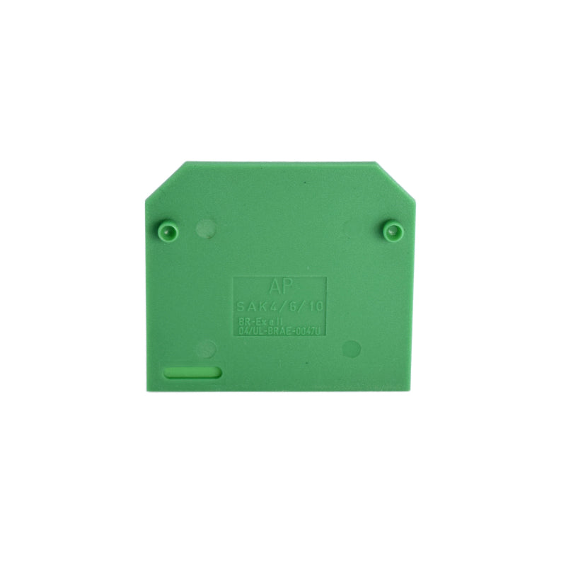 AP PA SAK 4-10 EN VERDE (C902654.6100) - Tapa final verde para bornes SAK 4-10 - WEIDMULLER