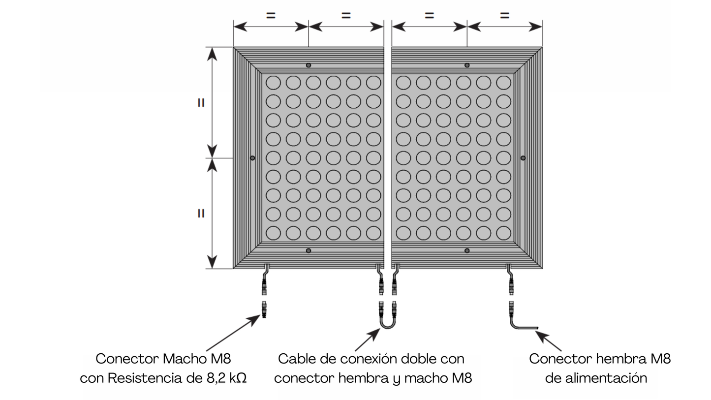603126 conector doble - Alfombra de Seguridad