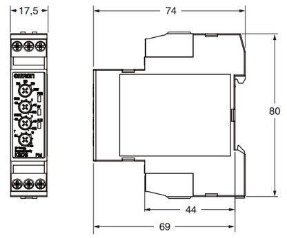 K8DS-PM2 - Relé de Monitoreo trifásico