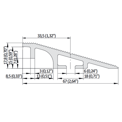 603001 riel de rampa - Alfombra de Seguridad