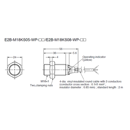 E2B-M18KS08-WP-C1-2M