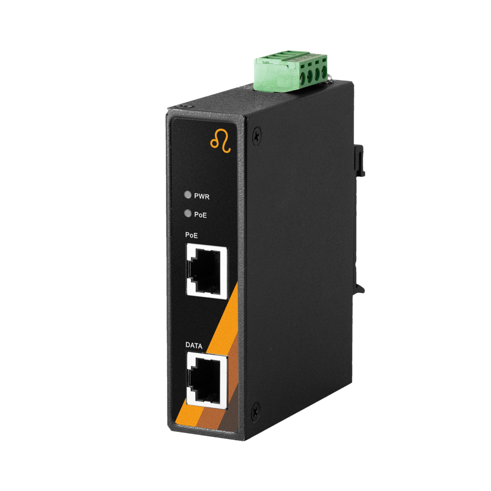 GINJ-0201-AT-24-T - Inyector PoE+ Gigabit industrial - LEONTON
