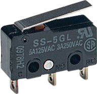 SS-5GL2-T - Microswitch subminiatura 5 A palanca con rodillo - OMRON
