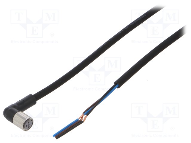XS3F-M8PUR3A5M - Cable sensor M8 acodado 3 pines 5 m - OMRON