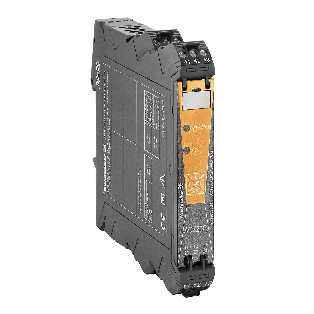 2044850000 - ACT20P-CML-10-AO-RC-S - Transductor de corriente AC/DC 10 A - WEIDMULLER