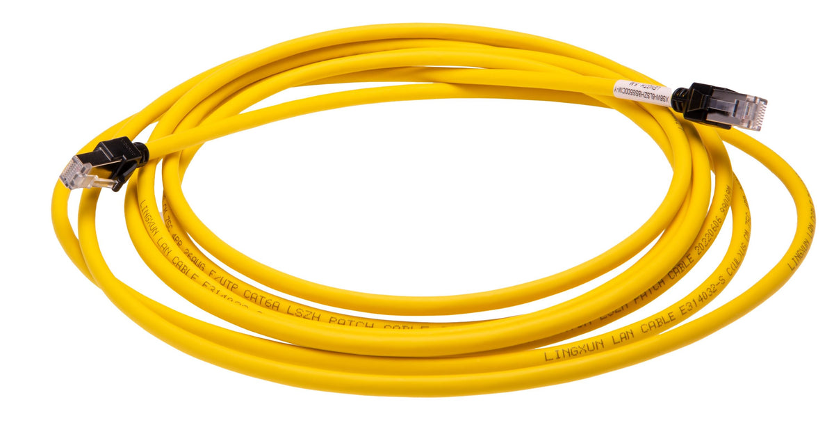 XS6W-6LSZH8SS500CM-Y - Patch RJ45 Cat.6A 5 m amarillo - OMRON